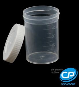 COLETOR 50ML URINA NAO EST TAMPA BRAN S/ PA C/100