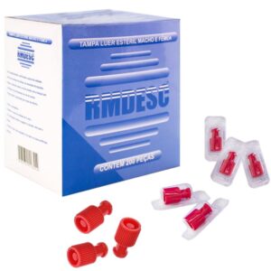 TAMPA P/ SCALP/SERINGA/EQUIPO MACHO/FEMEA C/200