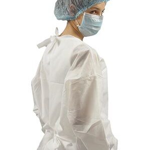 AVENTAL DESC. MANGA LONGA 20G BRANCO C/10