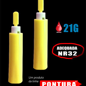 LANCETA SEGURANÇA 21G (1,8 MM) VERDE C/100