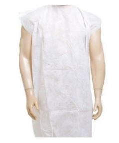 AVENTAL DESC. S/MANGA 20G BRANCO C/10