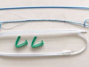 CATETER URET J DUPLO R PORCO 26CM CH7 C/05 AB/FE