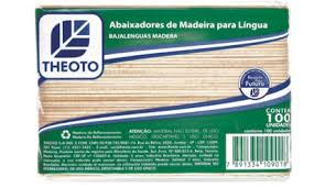 ABAIXADOR DE LINGUA NAO EST MADEIRA C/100