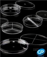 PLACA PETRI 90X15MM C/3 COMPARTIMENTOS C/10 C/200