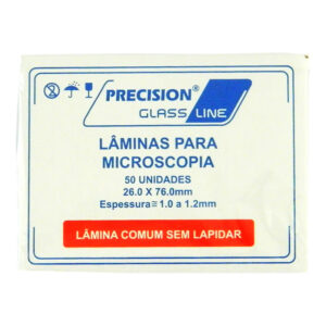 LAMINA P/MICROSCOPIA LISA NAO LAPIDADA C/50