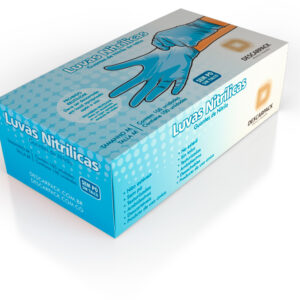 LUVA PROCED. MEDIA NITRILICA S/TALCO AZUL C/1C/20