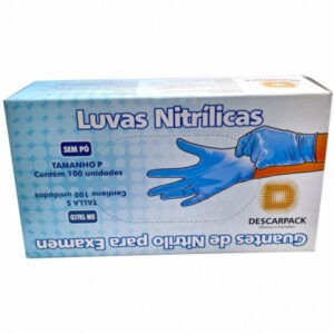LUVA PROCED. PEQUENA NITRILICA S/TALCO AZULC/1C/20