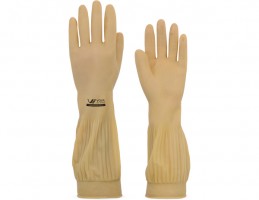 LUVA RANHURADA LATEX NATURAL MEDIO C/01 PR C/10 PR