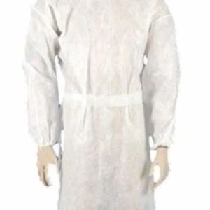 AVENTAL DESC. MANGA LONGA 30G IMPERM BRANCO C/10